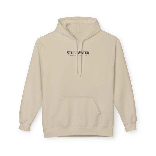 Still Water Hoodie – Vintage Lake Sunset Graphic Pullover