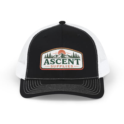 Ascent Supplies Trucker Cap — Outdoor Hiking Patch Snapback