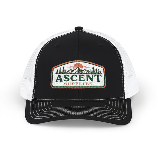 Ascent Supplies Trucker Cap — Outdoor Hiking Patch Snapback