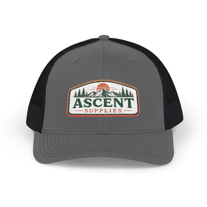 Ascent Supplies Trucker Cap — Outdoor Hiking Patch Snapback