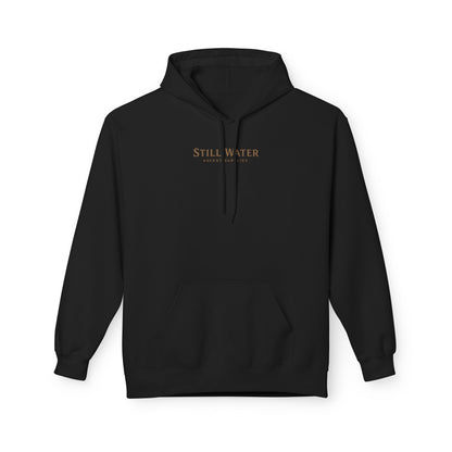 Still Water Hoodie – Vintage Lake Sunset Graphic Pullover