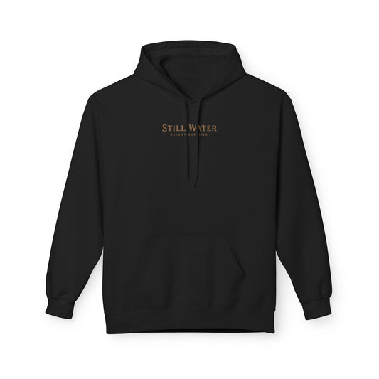 Still Water Hoodie – Vintage Lake Sunset Graphic Pullover