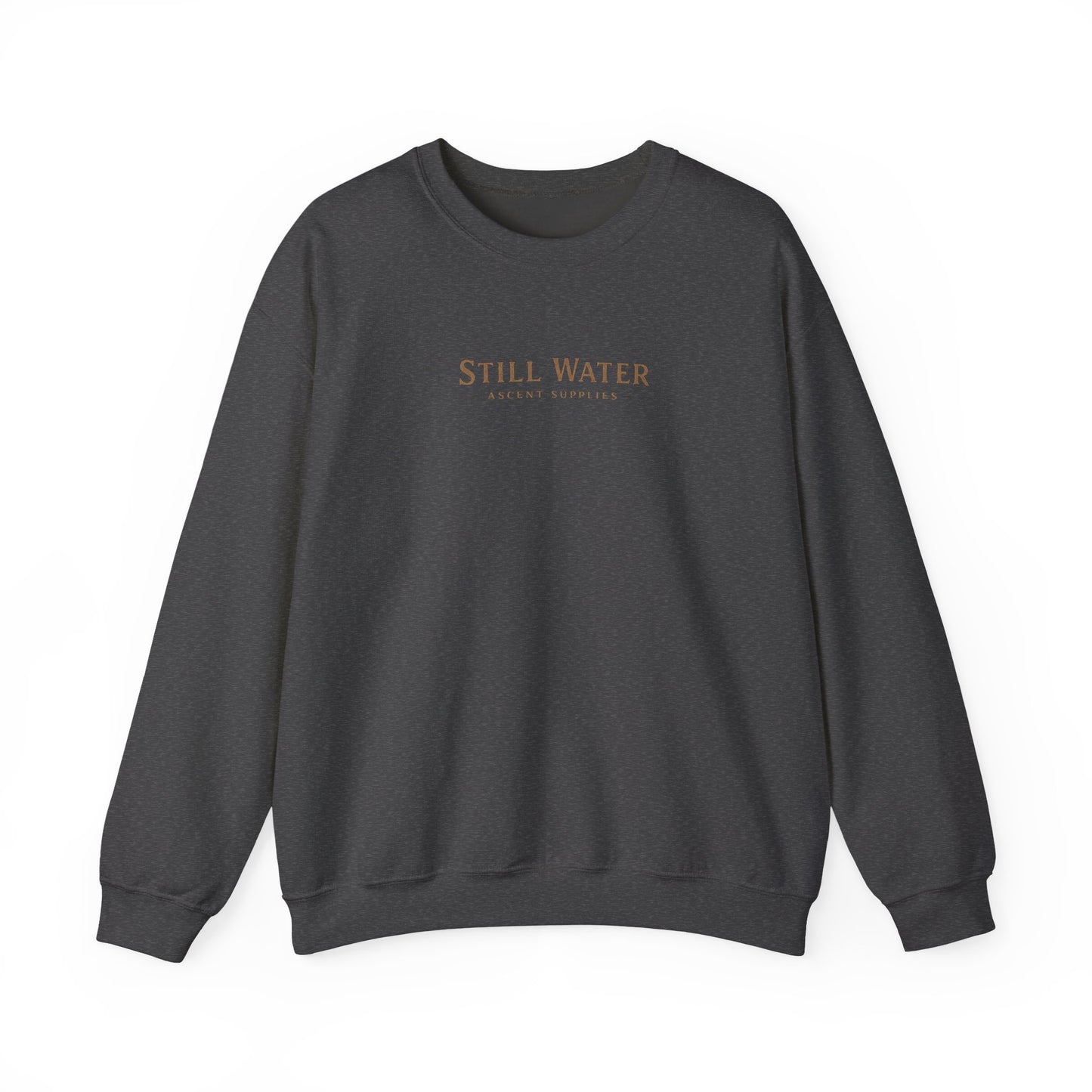 Still Water Crewneck Sweatshirt — Retro Lake Sunset Graphic Sweatshirt