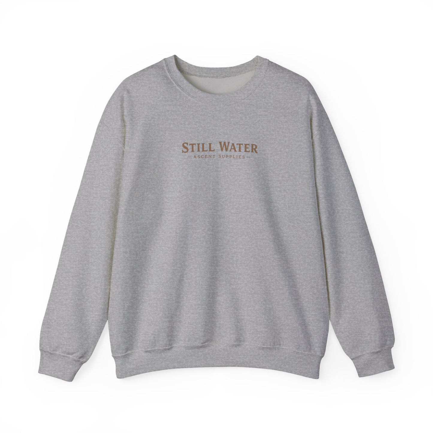 Still Water Crewneck Sweatshirt — Retro Lake Sunset Graphic Sweatshirt