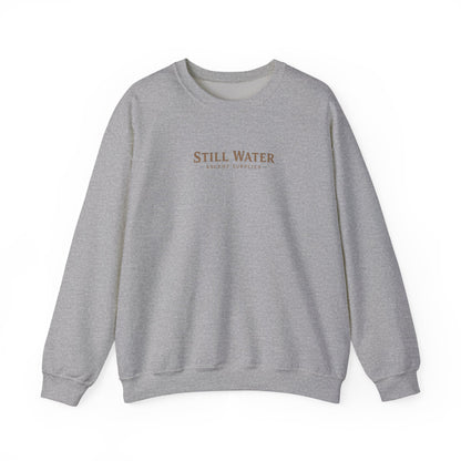 Still Water Crewneck Sweatshirt — Retro Lake Sunset Graphic Sweatshirt