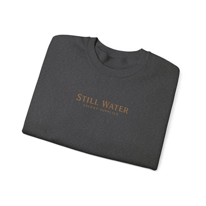 Still Water Crewneck Sweatshirt — Retro Lake Sunset Graphic Sweatshirt