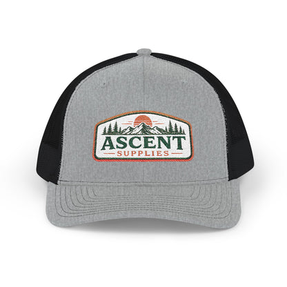 Ascent Supplies Trucker Cap — Outdoor Hiking Patch Snapback