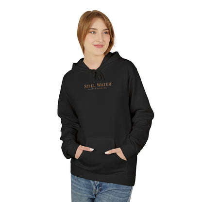 Still Water Hoodie – Vintage Lake Sunset Graphic Pullover
