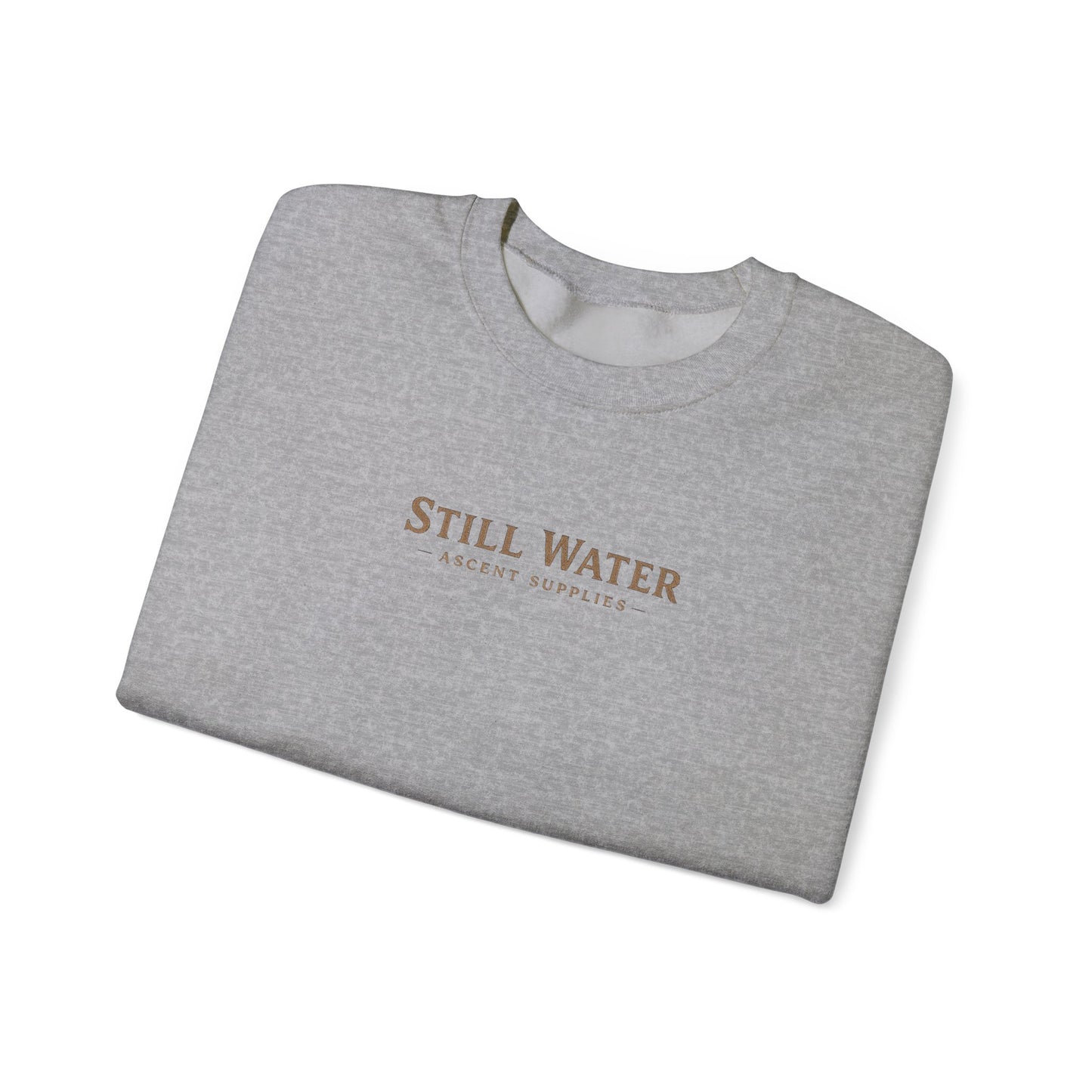 Still Water Crewneck Sweatshirt — Retro Lake Sunset Graphic Sweatshirt